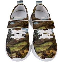 Landscape Quairaing Scotland Kids  Velcro Strap Shoes by Pakrebo