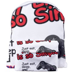 My Life Is Simple Giant Full Print Backpack by Ergi2000