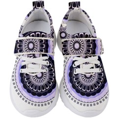 Design Circular Pattern Mandala Kids  Velcro Strap Shoes by Pakrebo