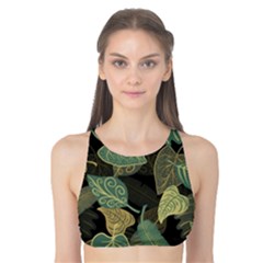 Autumn Fallen Leaves Dried Leaves Tank Bikini Top by Pakrebo