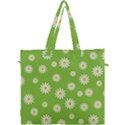 Daisy Flowers Floral Wallpaper Canvas Travel Bag View1