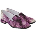 Amethyst purple violet Geode Slice Women s Classic Loafer Heels View3