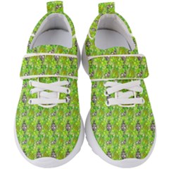 Maple Leaf Plant Seamless Pattern Kids  Velcro Strap Shoes by Pakrebo