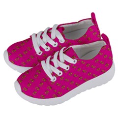 No Step On Snek Pattern Pink Background Meme Kids  Lightweight Sports Shoes by snek