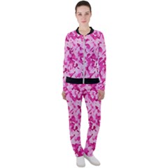 Standard Pink Camouflage Army Military Girl Funny Pattern Casual Jacket And Pants Set by snek