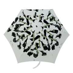 Tea Calligraphy Mini Folding Umbrellas by EMWdesign