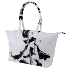 Tea Calligraphy Canvas Shoulder Bag by EMWdesign