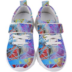 Wallpaper Stained Glass Kids  Velcro Strap Shoes by Pakrebo