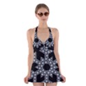 Snowflake Abstract Pattern Shape Halter Dress Swimsuit  View1