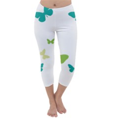 Butterfly Capri Winter Leggings  by Mariart