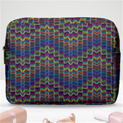 Decorative Ornamental Abstract Wave Make Up Pouch (large) by Mariart