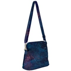 Cosmic Journey Zipper Messenger Bag by WensdaiAmbrose