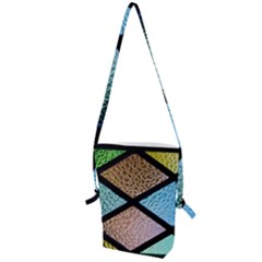 Stained Glass Soul Folding Shoulder Bag by WensdaiAmbrose