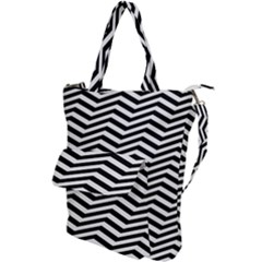 Zigzag Chevron Shoulder Tote Bag by Mariart