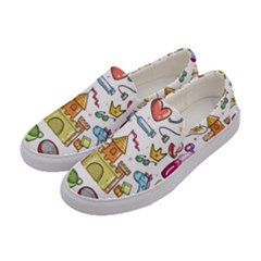 Baby Equipment Child Sketch Hand Women s Canvas Slip Ons by Pakrebo