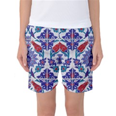 Art Artistic Ceramic Colorful Women s Basketball Shorts by Pakrebo