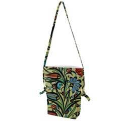 Mosaic Tile Art Ceramic Colorful Folding Shoulder Bag by Pakrebo