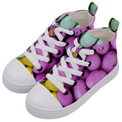 Jelly Beans - Pastel Kids  Mid-top Canvas Sneakers by WensdaiAmbrose