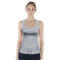 Lace Flower Planet And Decorative Star Racer Back Sports Top by pepitasart