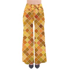 Square Pattern Diagonal So Vintage Palazzo Pants by Mariart