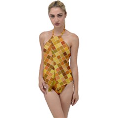 Square Pattern Diagonal Go With The Flow One Piece Swimsuit by Mariart