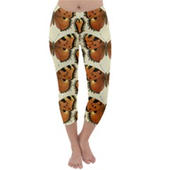 Butterflies Insects Capri Winter Leggings  by Mariart