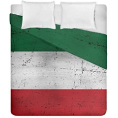 Flag Patriote Quebec Patriot Red Green White Grunge Separatism Duvet Cover Double Side (california King Size) by Quebec