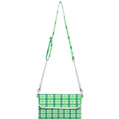 Sweet Pea Green Gingham Mini Crossbody Handbag by WensdaiAmbrose