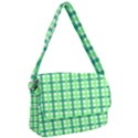 Sweet Pea Green Gingham Courier Bag View1