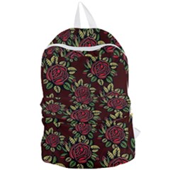 Roses Red Foldable Lightweight Backpack by WensdaiAmbrose