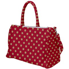 Red Hot Polka Dots Duffel Travel Bag by WensdaiAmbrose