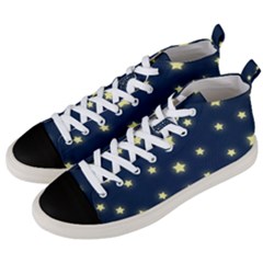 Twinkle Men s Mid-top Canvas Sneakers by WensdaiAmbrose