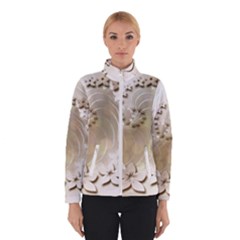 Flora Flowers Background Leaf Winter Jacket by Mariart