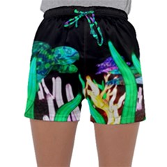 Dragon Lights Turtle Sleepwear Shorts by Riverwoman