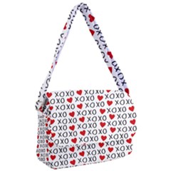 Xo Valentines Day Pattern Courier Bag by Valentinaart