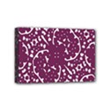 Magenta And White Abstract Print Pattern Mini Canvas 6  x 4  (Stretched) View1