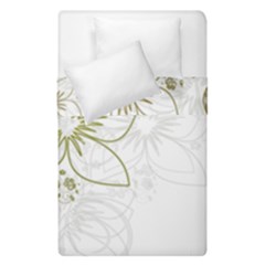 Flowers Background Leaf Leaves Duvet Cover Double Side (single Size) by Mariart