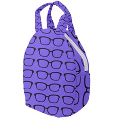 Nerdy Glasses Purple Travel Backpacks by snowwhitegirl