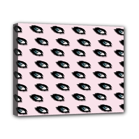 Eyes Pink Canvas 10  X 8  (stretched) by snowwhitegirl