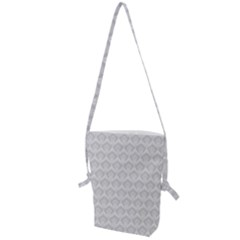 Damask Grey Folding Shoulder Bag by snowwhitegirl