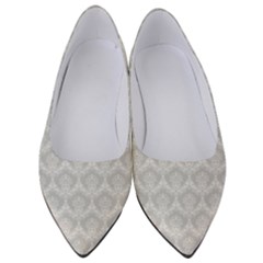 Damask Grey Women s Low Heels by snowwhitegirl