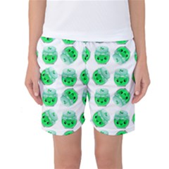 Kawaii Lime Jam Jar Pattern Women s Basketball Shorts by snowwhitegirl