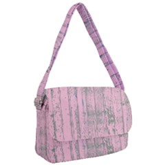 Old Pink Wood Wall Courier Bag by snowwhitegirl