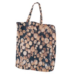 Wood Stick Piles Giant Grocery Tote