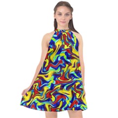 Ml 109 Halter Neckline Chiffon Dress  by ArtworkByPatrick