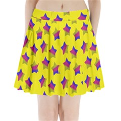 Ombre Glitter  Star Pattern Pleated Mini Skirt by snowwhitegirl