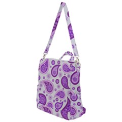 Retro Paisley Purple Crossbody Backpack by snowwhitegirl