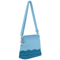 Making Waves Zipper Messenger Bag