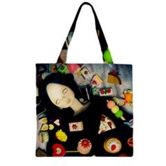 Food Zipper Grocery Tote Bag by snowwhitegirl