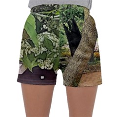 Garden Of The Phoenix  Sleepwear Shorts by Riverwoman